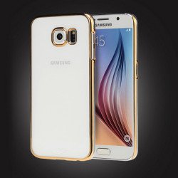 Samsung Galaxy S6 Crystal Clear Hard Case (Champagne Gold)